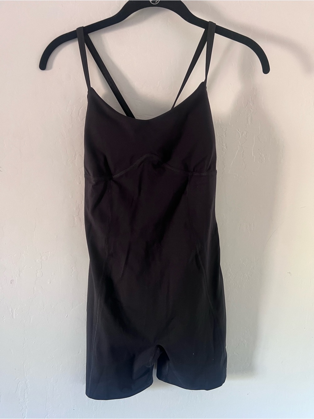 Gymshark Black Strappy One-Piece Romper